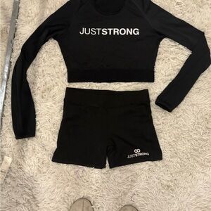 Just Strong Black Workout Set